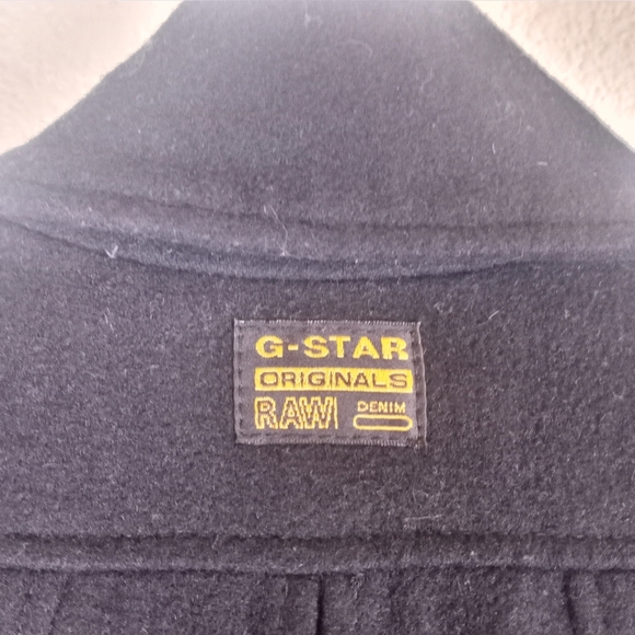 G Star Raw Denim Wool Blend Military Utility Belted Zip Up Vest - Picture 7 of 14